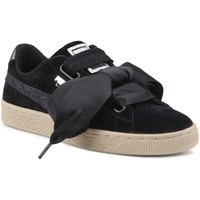 Schoenen Dames Lage sneakers Puma Lifestyle shoes   Suede Heart Safari Wns 364083 03 black