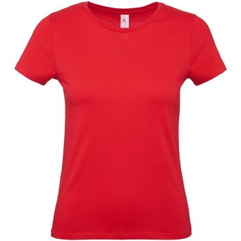 Textiel Dames T-shirts met lange mouwen B And C E150 Rood