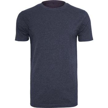 Textiel Heren T-shirts met lange mouwen Build Your Brand BY004 Blauw
