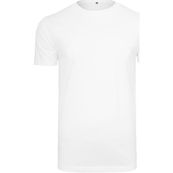 Textiel Heren T-shirts met lange mouwen Build Your Brand BY004 Wit