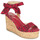 Schoenen Dames Sandalen / Open schoenen Lola Ramona NINA Rood / Zwart