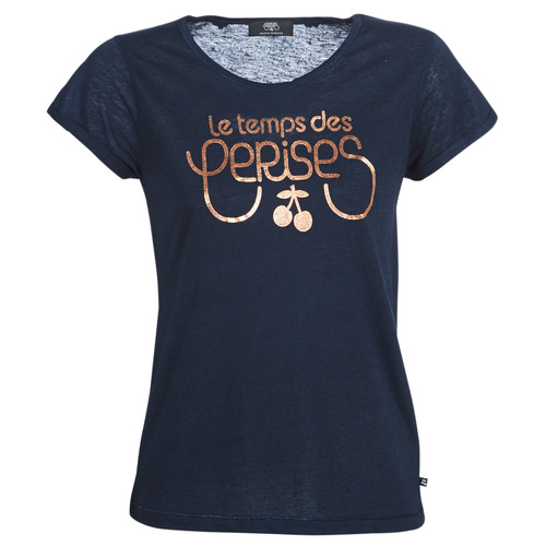 Textiel Dames T-shirts korte mouwen Le Temps des Cerises BASITRAME Marine