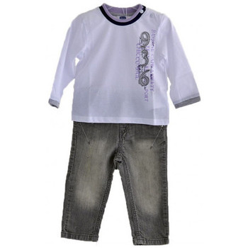 Textiel Kinderen T-shirts & Polo’s Chicco Komplette Jeans- T-ShirtmitlangenÄrmeln Wit