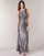 Textiel Dames Lange jurken Lauren Ralph Lauren SLEEVELESS EVENING DRESS GUNMETAL Grijs / Zilver