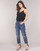Textiel Dames Boyfriend jeans G-Star Raw 3302 SADDLE MID BOYFRIEND Blauw / Medium / Vintage / Gescheurd