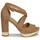 Schoenen Dames Sandalen / Open schoenen MICHAEL Michael Kors VALERIE PLATFORM Camel