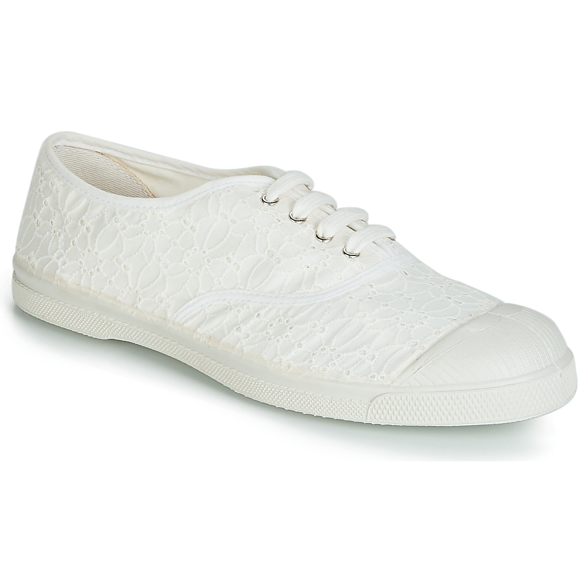 Schoenen Dames Lage sneakers Bensimon TENNIS BRODERIE ANGLAISE Wit