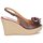 Schoenen Dames Sandalen / Open schoenen C.Petula GLORIA Bruin / Fushia