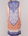 Textiel Dames Korte jurken Derhy FORTERESSE Wit / Blauw / Oranje