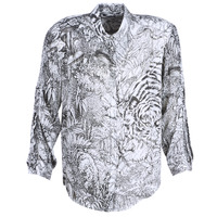 Textiel Dames Overhemden Ikks BN12085-11 Wit / Zwart