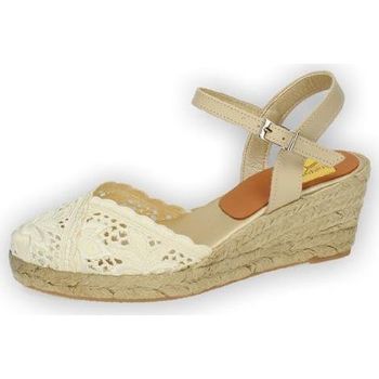 Schoenen Dames Sandalen / Open schoenen Torres Zapatillas de encaje BEIGE