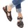 Schoenen Dames Sandalen / Open schoenen Gianluca - L'artigiano Del Cuoio 501 D MORO CUOIO Bruin