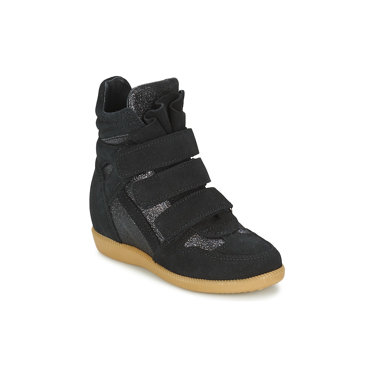 Schoenen Meisjes Hoge sneakers Acebo's MILLIE Zwart
