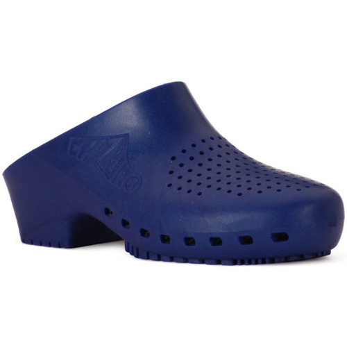 Schoenen Leren slippers Calzuro S BLU METAL Blauw