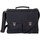Tassen Heren Computertassen Dstrct Wall Street Business Bag Classic Black 11-15 inch Zwart
