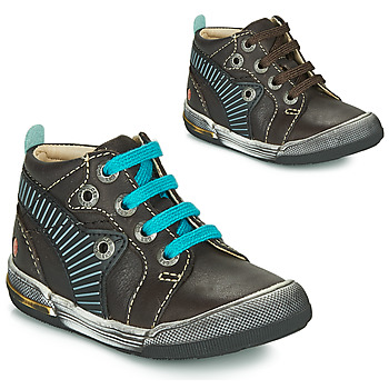 Schoenen Jongens Hoge sneakers GBB NOAH Bruin / Blauw