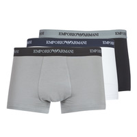 Ondergoed Heren Boxershorts Emporio Armani CC717-PACK DE 3 Wit / Zwart / Grijs