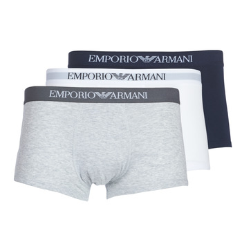 Ondergoed Heren Boxershorts Emporio Armani CC722-PACK DE 3 Wit / Grijs / Marine