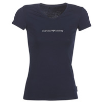 Textiel Dames T-shirts korte mouwen Emporio Armani CC317-163321-00135 Marine