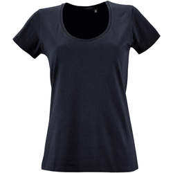 Textiel Dames T-shirts korte mouwen Sols METROPOLITAN CITY GIRL Blauw
