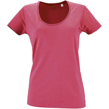 Textiel Dames T-shirts korte mouwen Sols METROPOLITAN CITY GIRL Roze