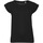 Textiel Dames T-shirts korte mouwen Sols MELBA TROPICAL GIRL Zwart