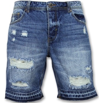 Textiel Heren Korte broeken / Bermuda's Enos Korte Spijkerbroek Shorts J Blauw