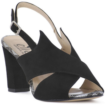 Schoenen Dames Sandalen / Open schoenen Ellen CAMOSCIO NERO Zwart