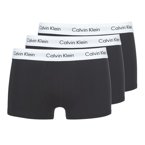 Ondergoed Heren Boxershorts Calvin Klein Jeans COTTON STRECH LOW RISE TRUNK X 3 Zwart