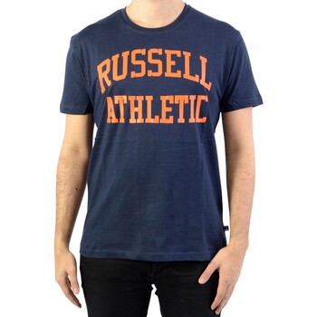 Textiel Heren T-shirts korte mouwen Russell Athletic 131040 Blauw