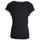 Textiel Dames Tops / Blousjes 20 To 20TO t-shirt 20to56 stripe Zwart