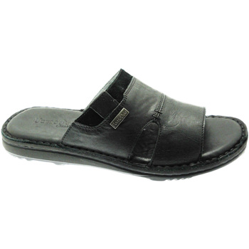 Schoenen Heren Leren slippers Uomodue UD50252ne Zwart