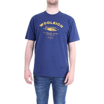 Textiel Heren T-shirts korte mouwen Woolrich WOTEE1158 Blauw