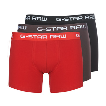 Ondergoed Heren Boxershorts G-Star Raw CLASSIC TRUNK CLR 3 PACK Zwart / Rood / Bruin