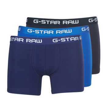 Ondergoed Heren Boxershorts G-Star Raw CLASSIC TRUNK CLR 3 PACK Zwart / Marine / Blauw