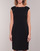 Textiel Dames Korte jurken Lauren Ralph Lauren BUTTON-TRIM CREPE DRESS Zwart
