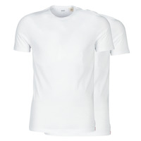 Textiel Heren T-shirts korte mouwen Levi's SLIM 2PK CREWNECK 1 Wit