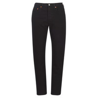 Textiel Dames Boyfriend jeans Levi's 501 CROP Zwart
