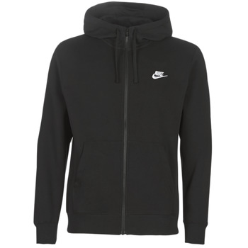 Nike Club Full-zip Hoody - Heren Hoodies - Black - Katoen Fleece - Maat XS - Foot Locker