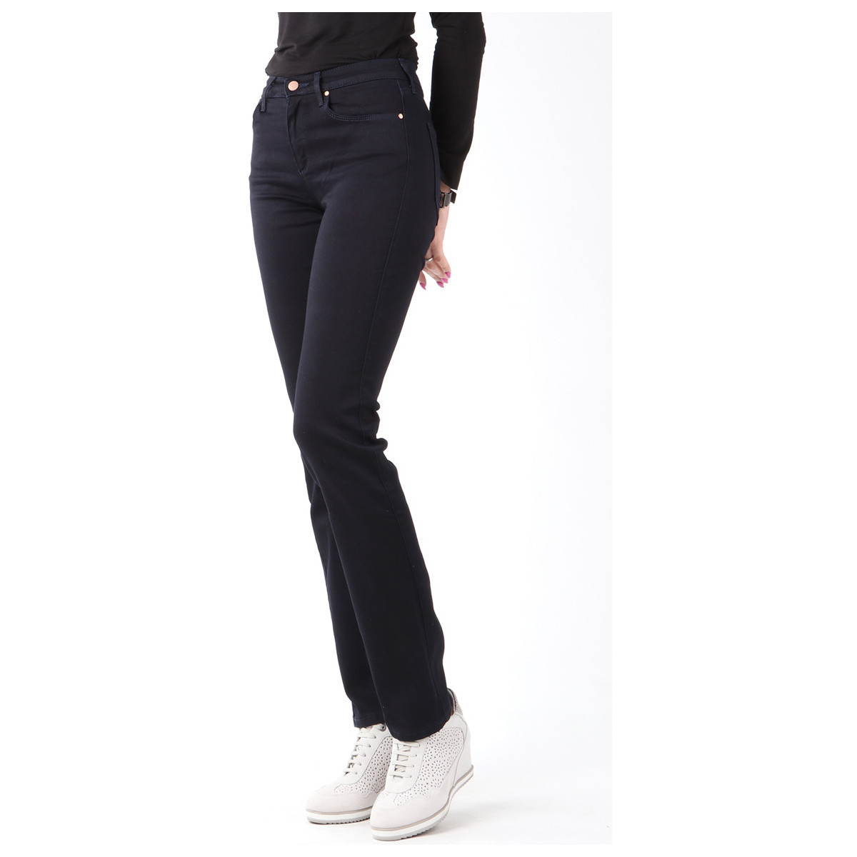 Textiel Dames Skinny Jeans Wrangler True Blue Slim W27GBV79B 