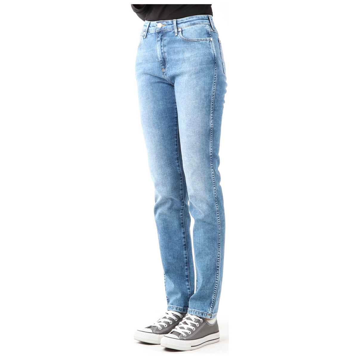 Textiel Dames Skinny Jeans Wrangler Boyfriend Best Blue W27M9194O Blauw