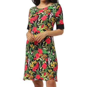 Textiel Dames Korte jurken Admas Strandjurkje met halve mouwen Hawaii Multicolour