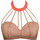 Textiel Dames Bikinibroekjes- en tops Luna Bandeautop Pixel Oranje