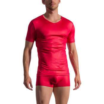 Textiel Heren T-shirts & Polo’s Olaf Benz V-hals T-shirt met korte mouwen RED 1763 Zand