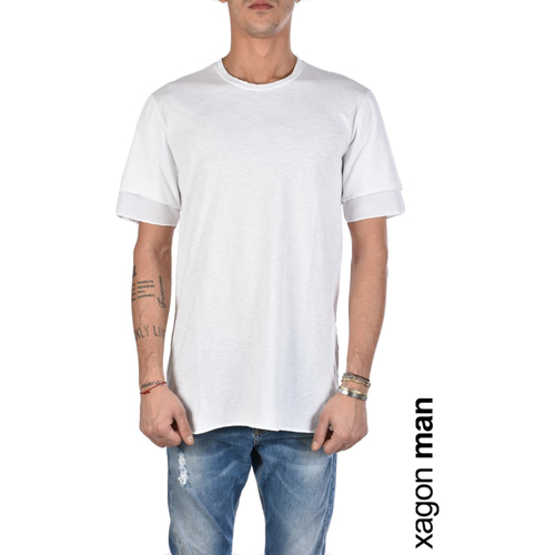 Textiel Heren T-shirts korte mouwen Xagon Man 2J19005 Wit