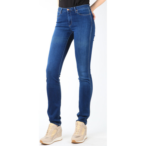 Textiel Dames Straight jeans Wrangler Cold Sky W26E8481V 