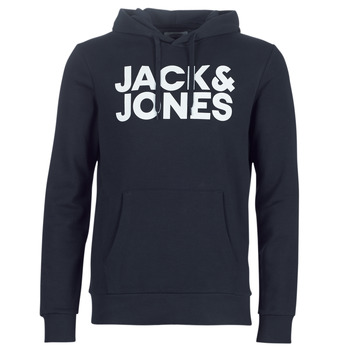 JACK & JONES ESSENTIALS hoodie JJECORP met logo marine/wit online kopen