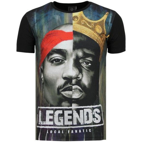 Textiel Heren T-shirts korte mouwen Local Fanatic Christopher Notorious PAC Legends Zwart