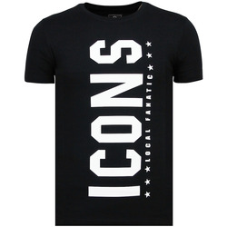 Textiel Heren T-shirts korte mouwen Local Fanatic ICONS Vertical Bedrukte N Zwart