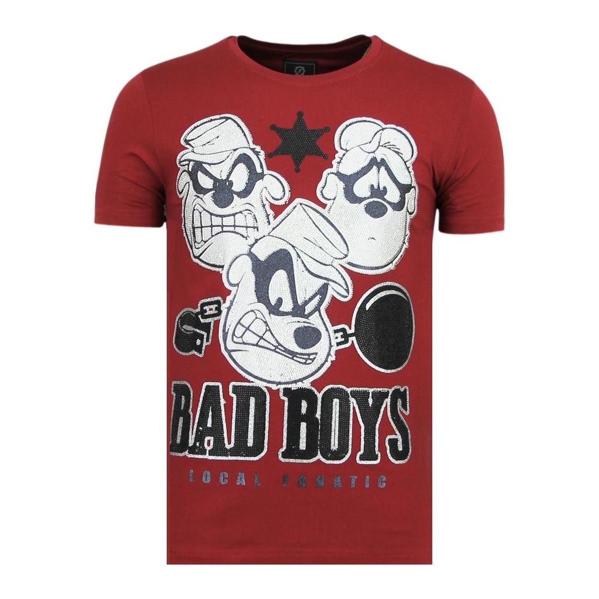 Textiel Heren T-shirts korte mouwen Local Fanatic Beagle Boys B Rood
